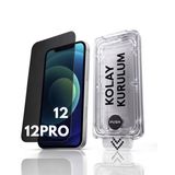 [SAPPHIRE CAM,KOLAY UYGULAMA SET] iPhone 12,12Pro ile Tam Uyumlu HAYALET EXTRA HD,Safir Cam, Aparat Seti,Ahize Korumalı,Tam Kaplayan, İnce Çerçeve,iPhone Ekran Koruyucu