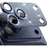 [SAPPHİRE FULL CAMERA GUARD] iPhone 17 PRO MAX uyumlu Safir Kamera Lens Koruyucu [HD-AR-AF] Kılıf Dostu Metal 9H Temperli Cam Kamera Kapağı (Taşlı Abis Lacivert, iPhone 17 PRO MAX)
