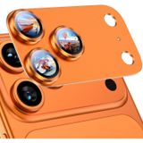 [SAPPHİRE FULL CAMERA GUARD] iPhone uyumlu Safir Kamera Lens Koruyucu [HD-AR-AF] Kılıf Dostu Metal 9H Temperli Cam Kamera Kapağı (Kozmik Turuncu, iPhone 17 PRO)