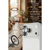 Sapphire iPhone 17 Pro Max Uyumlu 9 Mohs %99.99 Orijinal Safir Silver Titanium Kamera Lens Koruyucu