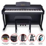 Sapphire Jwin Sapphire SDP-215 Çekiç Aksiyonlu 88 Tuşlu Dijital Piyano + Tabure - Siyah
