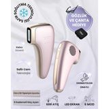 Sapphire Soğutma Özellikli IPL Lazer Epilasyon Aleti (Safir Cam) - Rosegold + Gözlük ve Çanta Hediyeli - Pembe