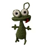 Şapşik Kurbağa Amigurumi Organik Anahtarlık Oyuncak