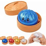Şara Akademi Simli Yumuşak Çin Mantısı Squishy Stres Topu Sürpriz Renkli Kawaii Oyuncak - Sarı - Yeşil - Gri - Beyaz - Turuncu - Kırmızı - Siyah - Mavi