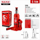Sara S783 5 Ton Hidrolik Şişe Kriko Ağır Hizmet Araç Krikosu – 216-413 mm