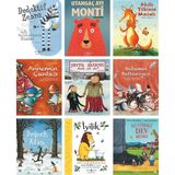Sara Şahinkanat 3lü (Annemin Çantası + Babamın Battaniyesi + Yavru Ahtapot Olmak) + Dedektif Zebra + Akıllı Tilkinin Masalı + Utangaç Ayı Monti + Iyilik + Iyi Yürekli Dev Momo + Değnek Adam / 9 Kitap