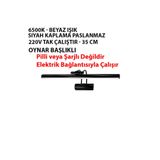 SARA Siyah Mat Beyaz Işık Banyo Duvar Ayna Tablo Aydınlatması Flüt Kuğu Ledli Aplik (ELEKTRİKLE ÇALIŞIR)