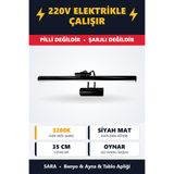 SARA Siyah Mat Gün Işığı (sarı) Banyo Duvar Ayna Tablo Aydınlatması Flüt Aplik Kuğu Aplik Ledli Aplik 220V