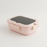 Saracan Beslenme Kabı Çelik Bölmeli - Pembe