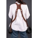 saraci leather craft Tüm Fotoğraf Makinalarla Uyumlu Çift Taraflı Hakiki Deri Omuz Askısı, Profesyonel