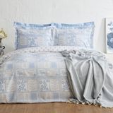 Sarah Anderson Carmella Çift Kişilik Pike Hediyeli Nevresim Takımı - Açık Mavi - 200 x 220 cm