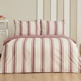 Sarah Anderson Sies Çift Kişilik Ipliği Boyalı Nevresim Takımı Bordo - 200 x 220 cm