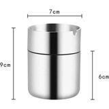 Saral Brothers Dekoratif Paslanmaz Çelik Küllük 9 cm - Metal