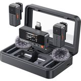 Saramonic Air Kablosuz Yaka Mikrofonu, Usb-C ile - 48KHZ/24BIT, 90DB Snr, iPhone 15/16 Serisi Için Mikrofonlu Cep Telefonu, Şarj Kutusu ve Uygulama Kontrolü Ile, 300 M Menzil, Mini Klipsli Mikrofon