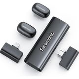 Saramonic Air Se Kablosuz Yaka Mikrofonu, 48KHZ/24BIT, Iphone, Android, Pc Için Usb-C ve Yıldırım Mini Mikrofon, Vlog, Yayın, Youtube, Röportajlar Için Yaka Mikrofonu
