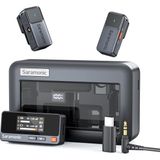 Saramonic Air Wirelss Yaka Mikrofonu Cep Telefonu (2 Verici, 1 Usb-C Alıcı, Şarj Yuvası), 48H Pil, iPhone Için Mini Klipsli Mikrofon - Android Youtube, Tiktok, Vlog, Canlı Yayın, Röportaj