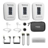 Saramonic Blink500 Pro B2 Mini Çift Kanallı Stereo Kablosuz Mikrofon, Şarj Kutusu, OLED Ekran ve 3,5 mm Kulaklık Çıkışı, DSLR, Aynasız ve Video Kameralar, Akıllı Telefonlar, Tabletler, Bilgisayar için