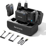 Saramonic BLINK500B2+ Yaka Mikrofonu Kablosuz, Kablosuz Yaka Mikrofonu iPhone 15 Için Cep Telefonu Android Bilgisayar Kameraları, Röportaj Için Mini Mikrofon Vlog Canlı Yayın Podcast Video Kaydı