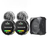 Saramonic BlinkMe kablosuz yaka mikrofonu, Android C tipi akıllı telefon için, iPhone 15 gürültü engelleme, 8 saat pil, 100 m iletim, kablosuz yaka mikrofonu, canlı yayın video kaydı için (B2)