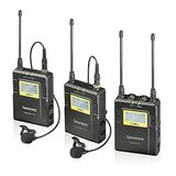 Saramonic, UwMic9, RX9+TX9+TX9+TX9 UHF Lavalier Mikrofon Sistemi, Kablosuz, Siyah