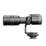 Saramonic Vmic mini tek yönlü kamera üstü kondansatörlü av mikrofonu, şok tutuculu, DSLR fotoğraf makinesi video kayıt cihazı, mobil gazetecilik, ASMR kaydı, röportaj