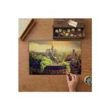 Şarap - Manzara - Üzüm Tasarımı 240 Parça Ahşap Puzzle Ahşap Kutuda MP01395