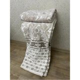 Sarar 4 kg Çift Kişilik Battaniye 200 x 240 cm Bej Renk Yumuşak Desenli - Vizon