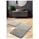 Sarar A Kalite 2'li Büyük Xl Boy Banyo Takımı(80X120)(80X50) Gri