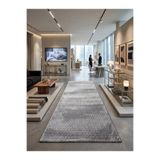 Sarar Altınsar Diamond Antiq Halı Gri Modern Kaymaz Taban Salon Hol, Koridor Mutfak Yıkanabilir Jel Kesme Yolluk