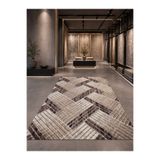Sarar Antiq Halı Modern Keçeli Kaymaz Taban Salon Hol, Koridor Mutfak Yıkanabilir Jel Kesme Yolluk