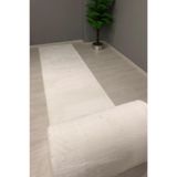 Sarar Beyaz Pofuduk Peluş Kaymaz Taban Yolluk