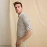 Sarar Carina Interview Slim Fit Erkek Gömlek 3186926 - Haki - 2XL