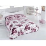 Sarar Çift Kişilik Battaniye 4 kg Süper Soft Rosery Gülkurusu - 220 x 240 cm - Beyaz - Bordo