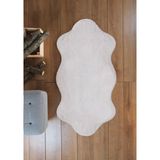 SARAR HALI Tavsan Krem Çift Kafa Kaymaz Taban Post Peluş - 80 x 120 cm