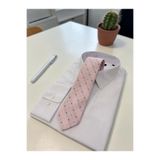 Sarar Microfibre 7 cm Çizgili Mavi-Beyaz-Lacivert Kravat KR-62