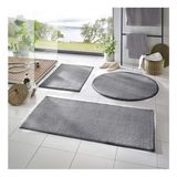 Sarar Post Peluş Banyo Paspas Takımı 3'lü Kaymaz Taban Açık Gri - 70 x 100 cm