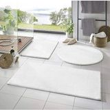Sarar Post Peluş Banyo Paspas Takımı 3'lü Kaymaz Taban Beyaz - 70 x 100