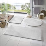 Sarar Post Peluş Banyo Paspas Takımı 3'lü Kaymaz Taban Beyaz - 70 x 100