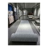 Sarar Svr Dmr Halıcılık Gri Desen Modern Kaymaz Taban Çocuk Odası Salon Hol, Koridor Mutfak Yıkanabilir Jel Kesme Yolluk Halı