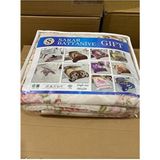 Sarar Tek Kişilik Battaniye - Hera Gülpembe - Gıft 1.8 kg ( Ince) - 155 x 220 cm - Ekru