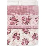 Sarar Wellsoft Çift Kişilik Battaniye 4 Kg - Rosery Beyaz - Gül Kurusu - 200 x 240 cm