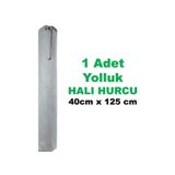 Sarar Yolluk Için Halı Hurcu - Halı Kılıfı Gri Tele Kumaş Düzenleyici -organizer - Bağcıklı Halı Hurcu