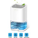 Saravita 1000ML Nem Alma Cihazi Hava Kurutucu Banyo Mutfak Oda Için LED Işıklı Dehumidifer Nem Emici - Beyaz