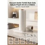 Saravita Vacuum Sealer Tırtıklı Rulo Gıda Vakum Poşeti – 25 cm x 5 Metre