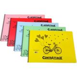 Saray 3 Adet Plastik Kapak Spiralli Resim Defteri 35 x 50 cm 25 Yaprak - Renkli