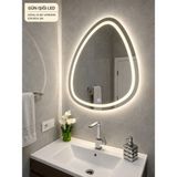 Saray 60X70 Lazer Kumlamalı Dokunmatikli Ledli Ayna - Gün Işığı
