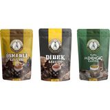 Saray Kahve Set Osmanlı-Dibek-Sütlü Menengiç Kahvesi 600 gr x 3 - Türk Kahvesi