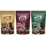 Saray Keyfi 3 Lü ‘ Set - Osmanlı Kahvesi 200 gr + Dibek Kahvesi 200 gr + Sütlü Menengiç Kahvesi 200 gr - 600 gr
