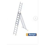 Saraylı 3 Kademeli Alü. Endüstriyel Merdiven (3X11)