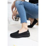 Saraypark Günlük Memory Foam Ortopedik Bağcıksız Spor Ayakkabı Yürüyüş Ayakkabısı - Siyah